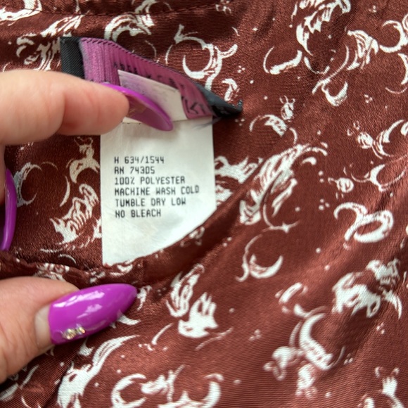 Tina Barrie Vintage Peplum Top & Skirt Set Maroon 12/14 - Picture 5 of 9